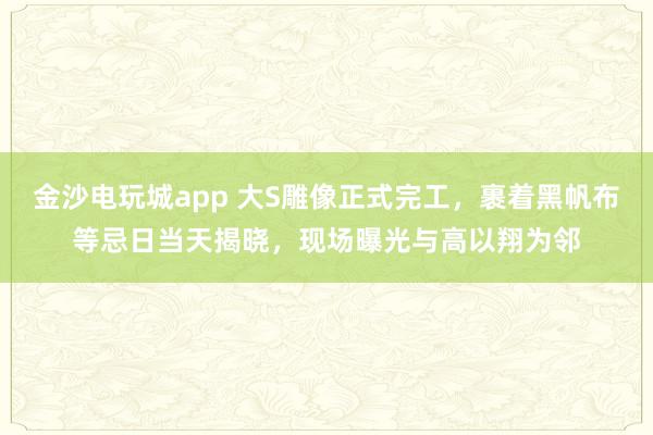 金沙電玩城app 大S雕像正式完工,裹著黑帆布等忌日當天揭曉,現場曝光與高以翔為鄰